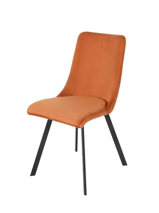 Chaise de Salle à Manger à Surpiqûres | Chaise Moderne en Tissu Tex...