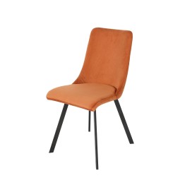 Channel-Tufted Dining Chair | Modern Textured Fabric Chair in Navy ...