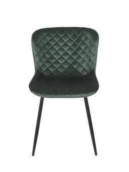 TESSA Chaise de Salle à Manger Matelassée | Chaise en Velours Vert ...