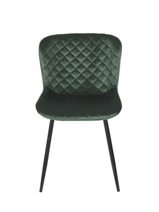TESSA Chaise de Salle à Manger Matelassée | Chaise en Velours Vert ...