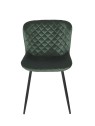 TESSA Chaise de Salle à Manger Matelassée | Chaise en Velours Vert ...