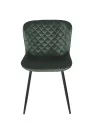 TESSA Chaise de Salle à Manger Matelassée | Chaise en Velours Vert ...