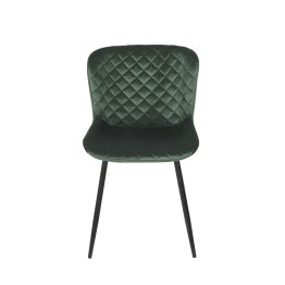 TESSA Chaise de Salle à Manger Matelassée | Chaise en Velours Vert ...