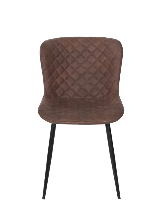 Diamond-Quilted Dining Chair | Luxurious Velvet Chair in Forest Gre...