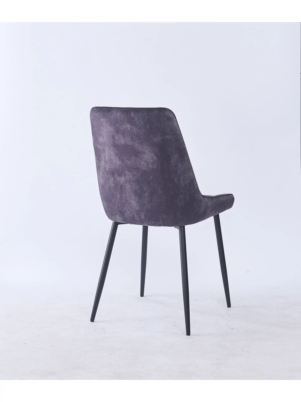 Chaise de Salle à Manger Matelassée | Chaise Moderne en Velours Gri...