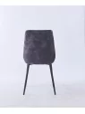 Chaise de Salle à Manger Matelassée | Chaise Moderne en Velours Gri...