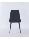 Chaise de Salle à Manger Matelassée | Chaise Moderne en Velours Gri...