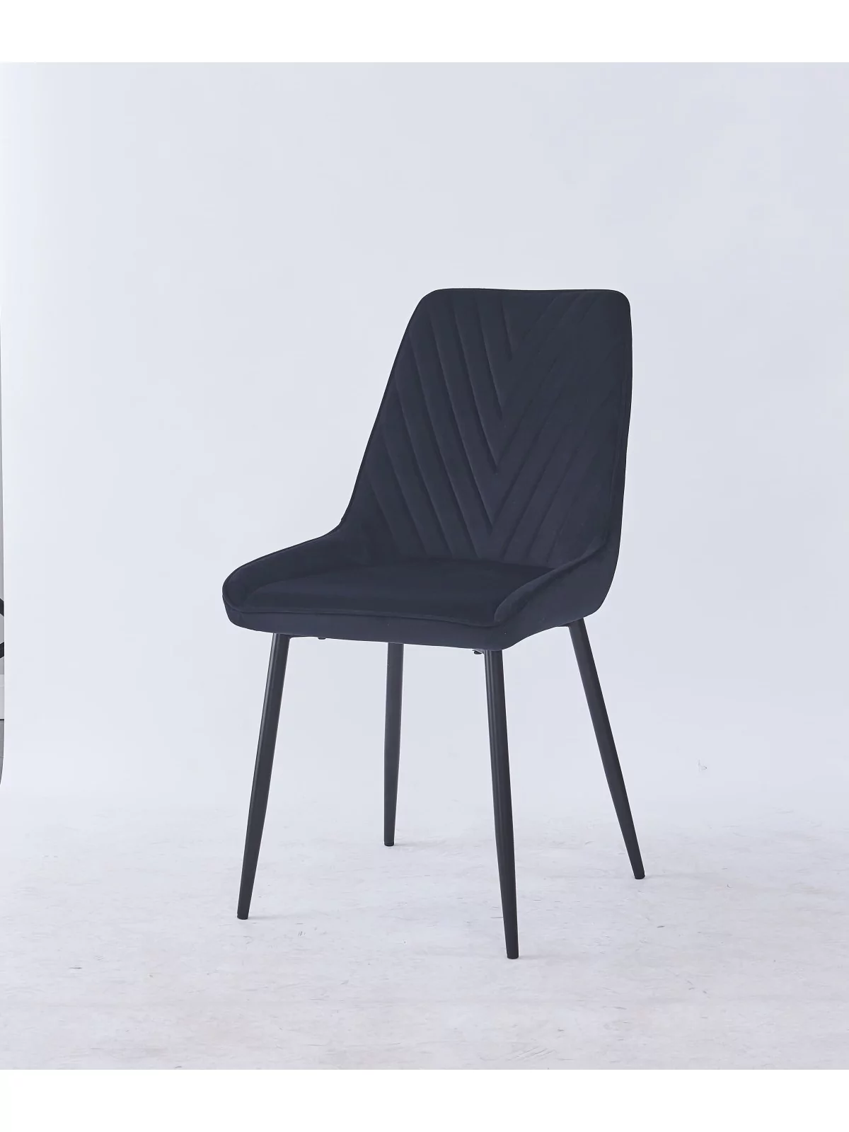 Chaise de Salle à Manger Matelassée | Chaise Moderne en Velours Gri...