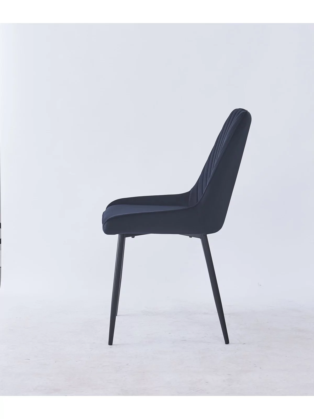 Chaise de Salle à Manger Matelassée | Chaise Moderne en Velours Gri...