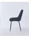 Chaise de Salle à Manger Matelassée | Chaise Moderne en Velours Gri...