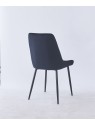 Chaise de Salle à Manger Matelassée | Chaise Moderne en Velours Gri...