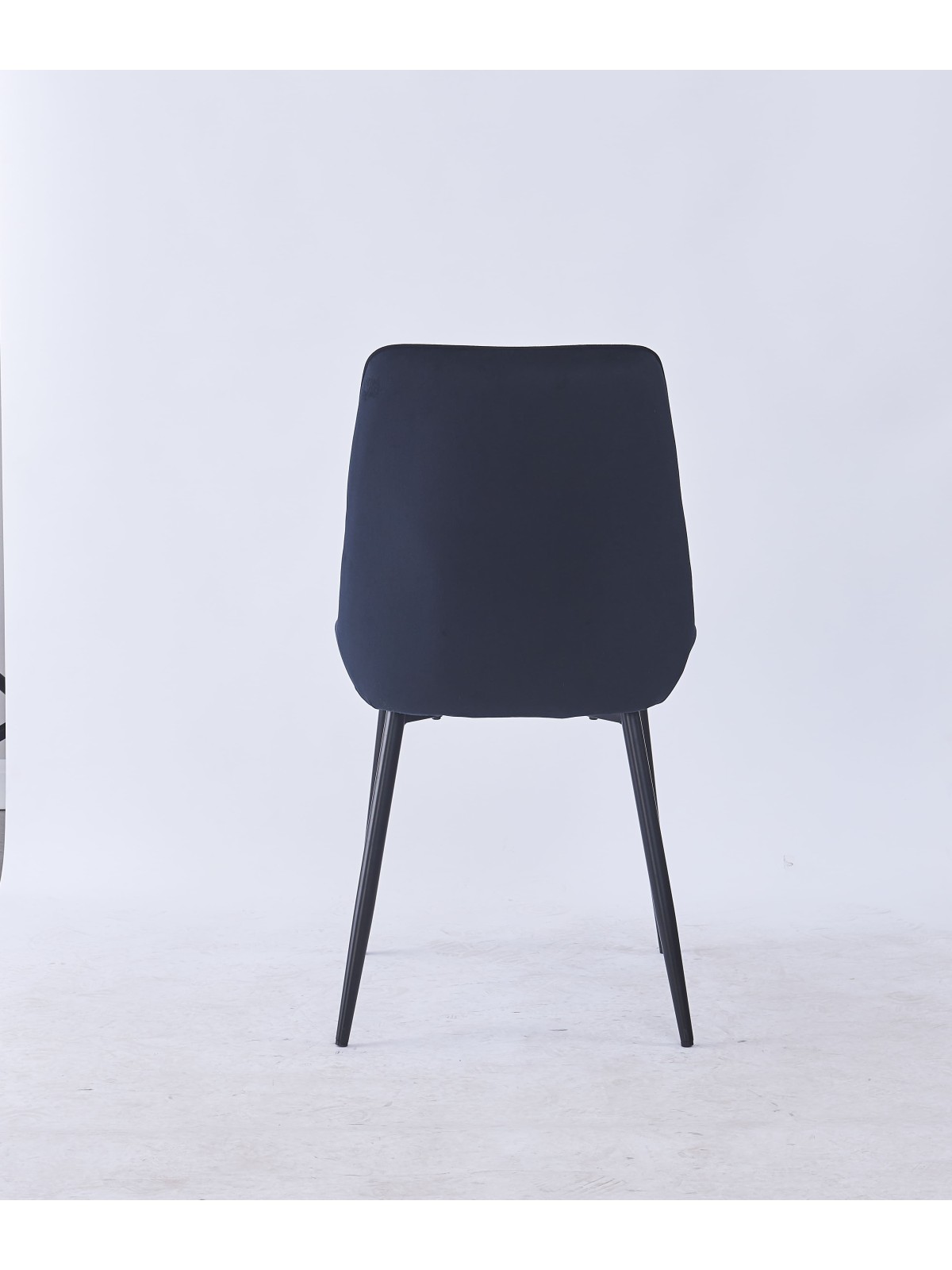 Grid-Tufted Dining Chair | Modern Velvet Chair in Charcoal Grey | B...