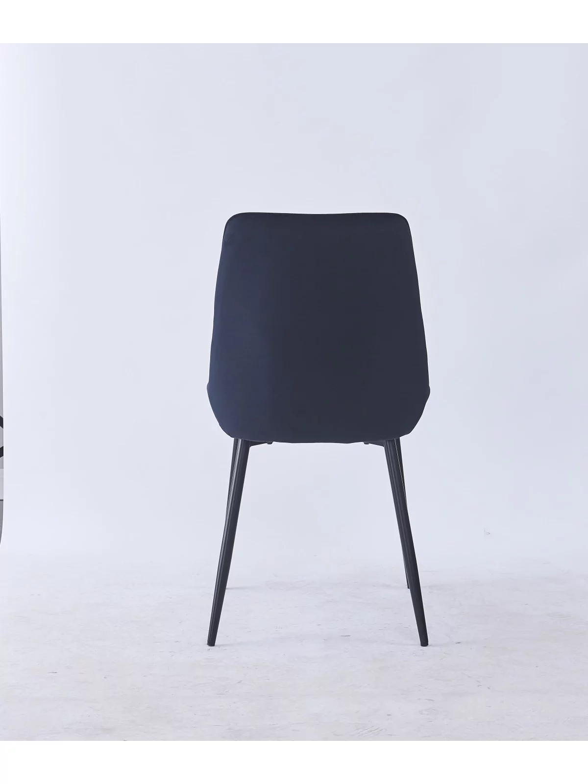 Grid-Tufted Dining Chair | Modern Velvet Chair in Charcoal Grey | B...