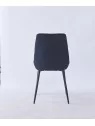 Chaise de Salle à Manger Matelassée | Chaise Moderne en Velours Gri...