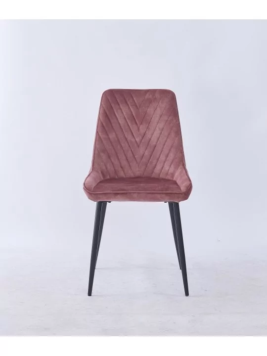 Chaise de Salle à Manger Matelassée | Chaise Moderne en Velours Gri...