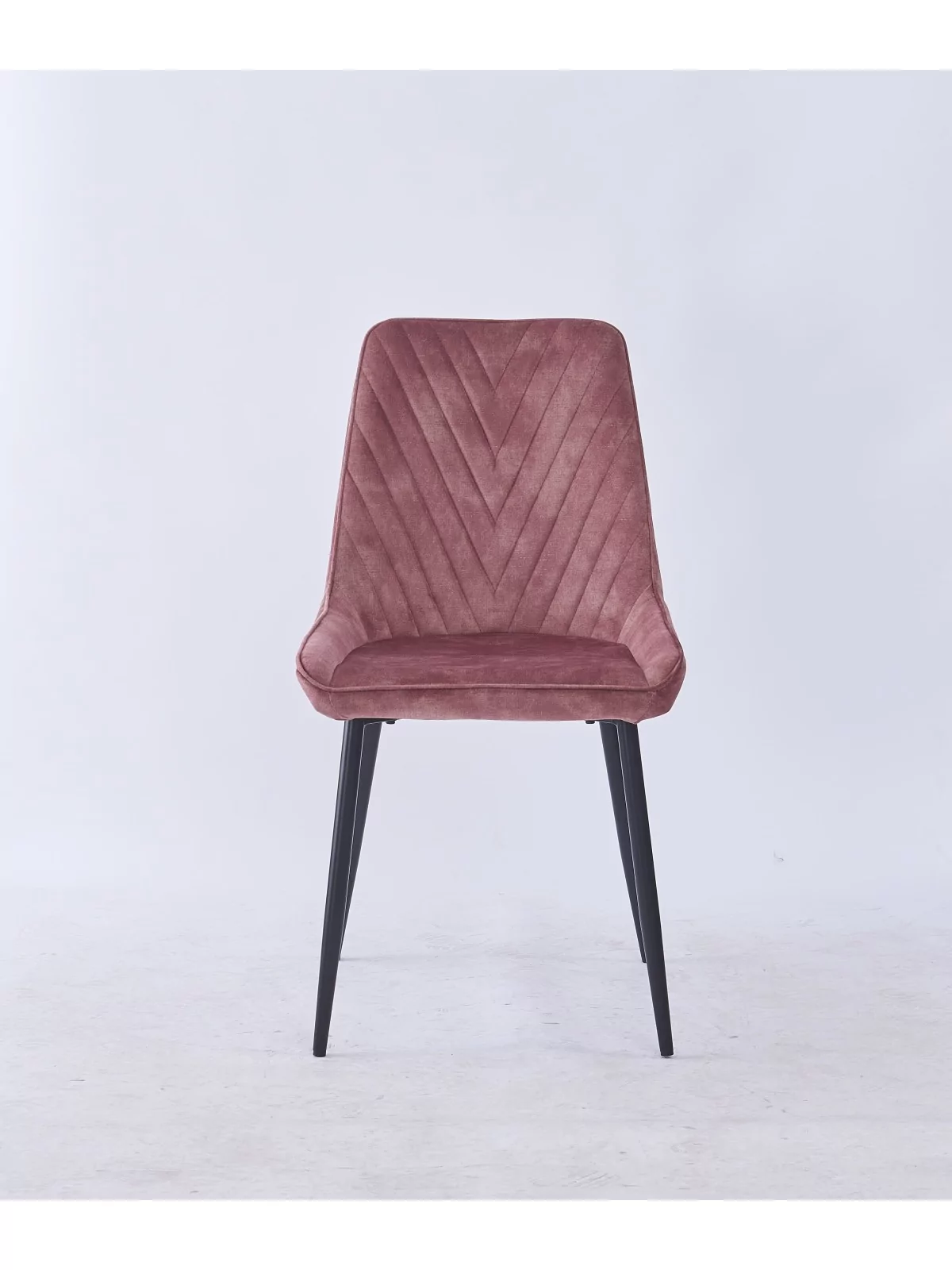 Grid-Tufted Dining Chair | Modern Velvet Chair in Charcoal Grey | B...