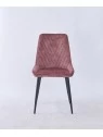 Chaise de Salle à Manger Matelassée | Chaise Moderne en Velours Gri...