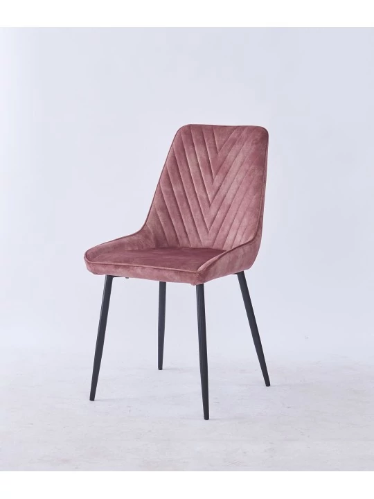 Chaise de Salle à Manger Matelassée | Chaise Moderne en Velours Gri...