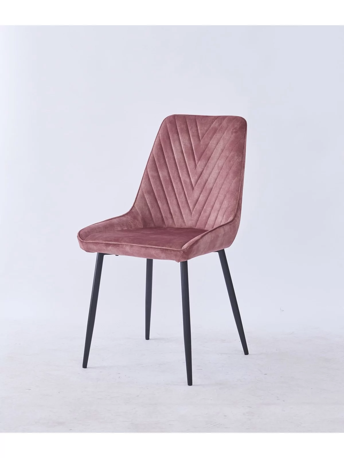 Chaise de Salle à Manger Matelassée | Chaise Moderne en Velours Gri...