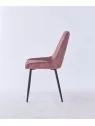Chaise de Salle à Manger Matelassée | Chaise Moderne en Velours Gri...