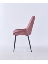 Chaise de Salle à Manger Matelassée | Chaise Moderne en Velours Gri...