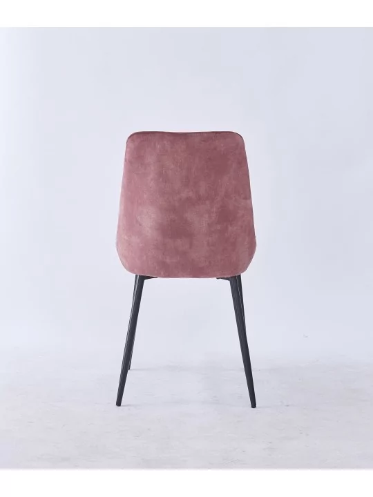 Grid-Tufted Dining Chair | Modern Velvet Chair in Charcoal Grey | B...