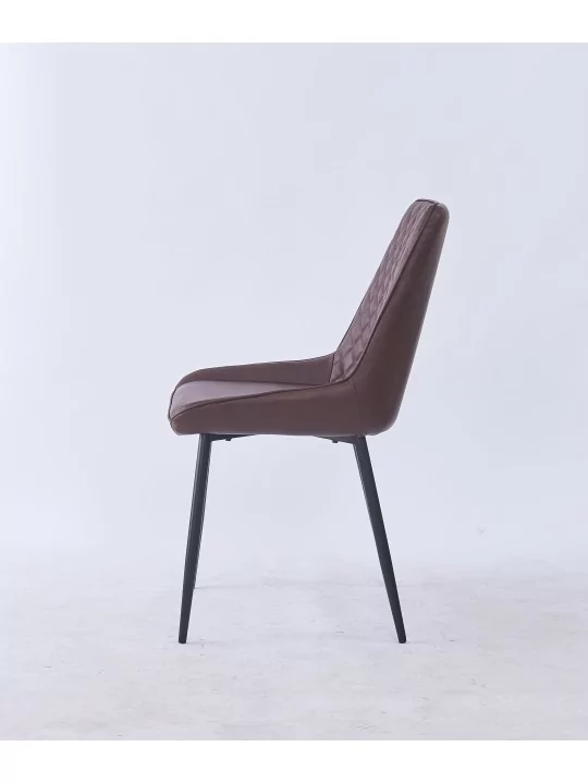 Chaise de Salle à Manger Matelassée | Chaise Moderne en Velours Gri...