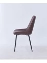 Chaise de Salle à Manger Matelassée | Chaise Moderne en Velours Gri...