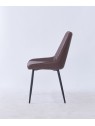 Grid-Tufted Dining Chair | Modern Velvet Chair in Charcoal Grey | B...