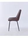 Grid-Tufted Dining Chair | Modern Velvet Chair in Charcoal Grey | B...