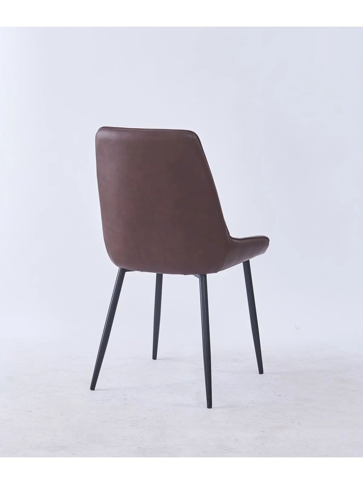Grid-Tufted Dining Chair | Modern Velvet Chair in Charcoal Grey | B...
