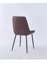 Grid-Tufted Dining Chair | Modern Velvet Chair in Charcoal Grey | B...