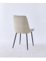 Grid-Tufted Dining Chair | Modern Velvet Chair in Charcoal Grey | B...