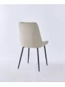 Grid-Tufted Dining Chair | Modern Velvet Chair in Charcoal Grey | B...