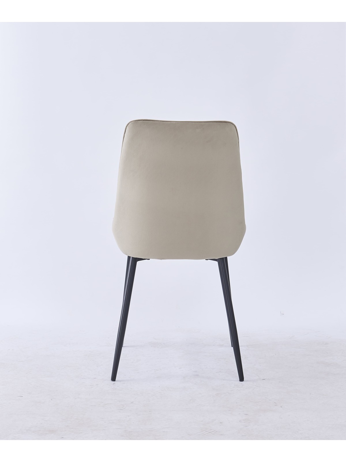 Grid-Tufted Dining Chair | Modern Velvet Chair in Charcoal Grey | B...