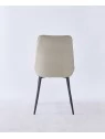 Chaise de Salle à Manger Matelassée | Chaise Moderne en Velours Gri...
