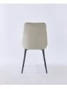 Grid-Tufted Dining Chair | Modern Velvet Chair in Charcoal Grey | B...