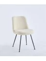 Chaise de Salle à Manger Moderne | Chaise Bouclée Minimaliste en Cr...