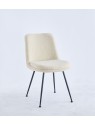 Chaise de Salle à Manger Moderne | Chaise Bouclée Minimaliste en Cr...