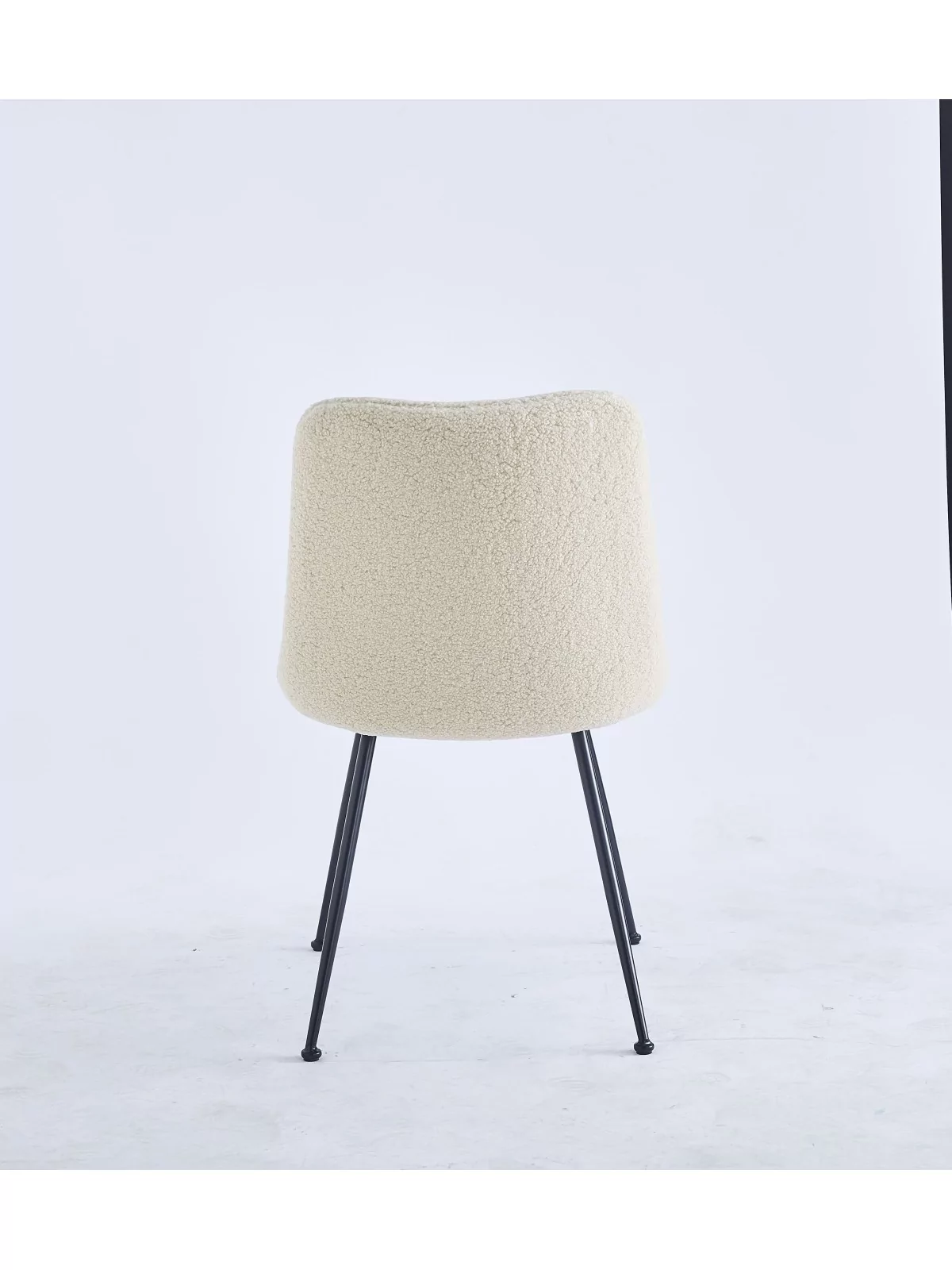 Chaise de Salle à Manger Moderne | Chaise Bouclée Minimaliste en Cr...