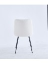 Chaise de Salle à Manger Moderne | Chaise Bouclée Minimaliste en Cr...