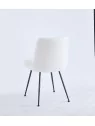 Chaise de Salle à Manger Moderne | Chaise Bouclée Minimaliste en Cr...