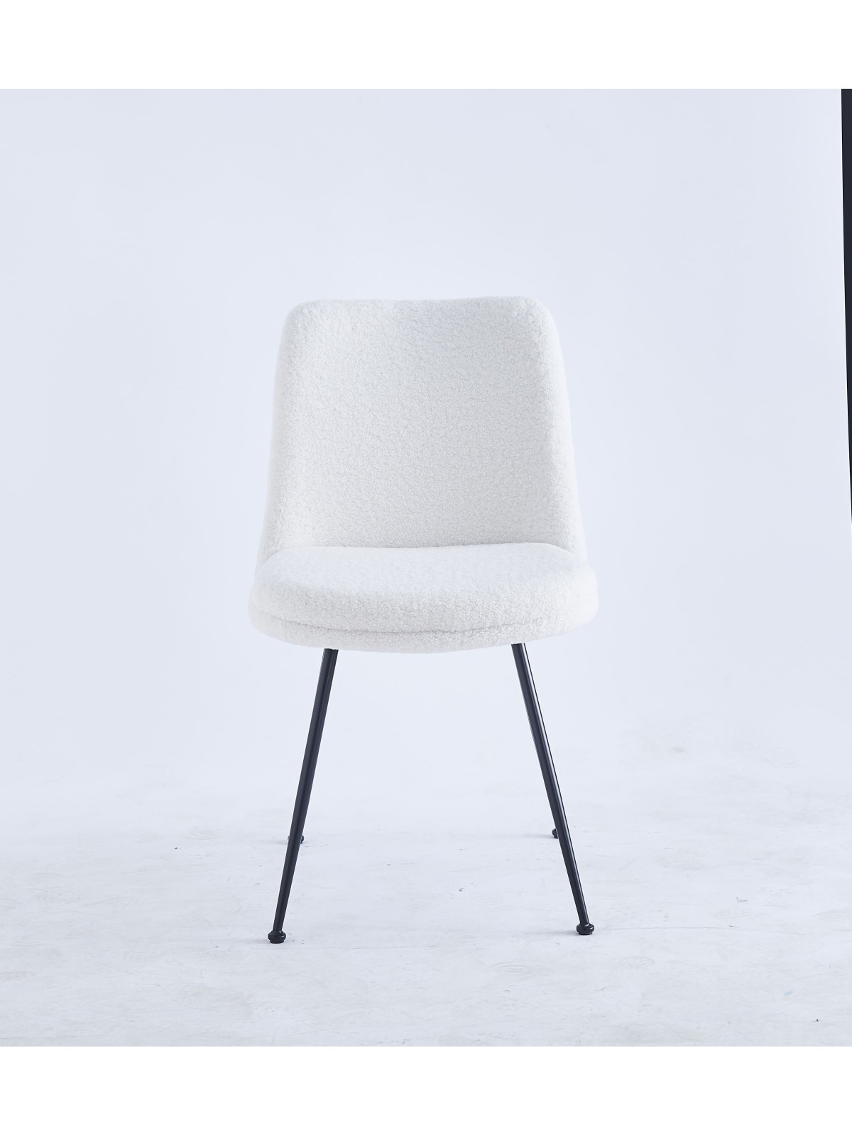 Chaise de Salle à Manger Moderne | Chaise Bouclée Minimaliste en Cr...