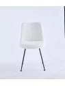 Chaise de Salle à Manger Moderne | Chaise Bouclée Minimaliste en Cr...