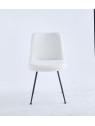 Chaise de Salle à Manger Moderne | Chaise Bouclée Minimaliste en Cr...