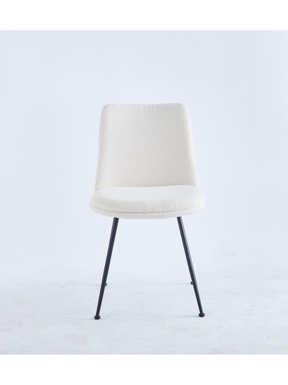 Chaise de Salle à Manger Moderne | Chaise Bouclée Minimaliste en Cr...