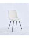 Chaise de Salle à Manger Moderne | Chaise Bouclée Minimaliste en Cr...