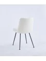 Chaise de Salle à Manger Moderne | Chaise Bouclée Minimaliste en Cr...