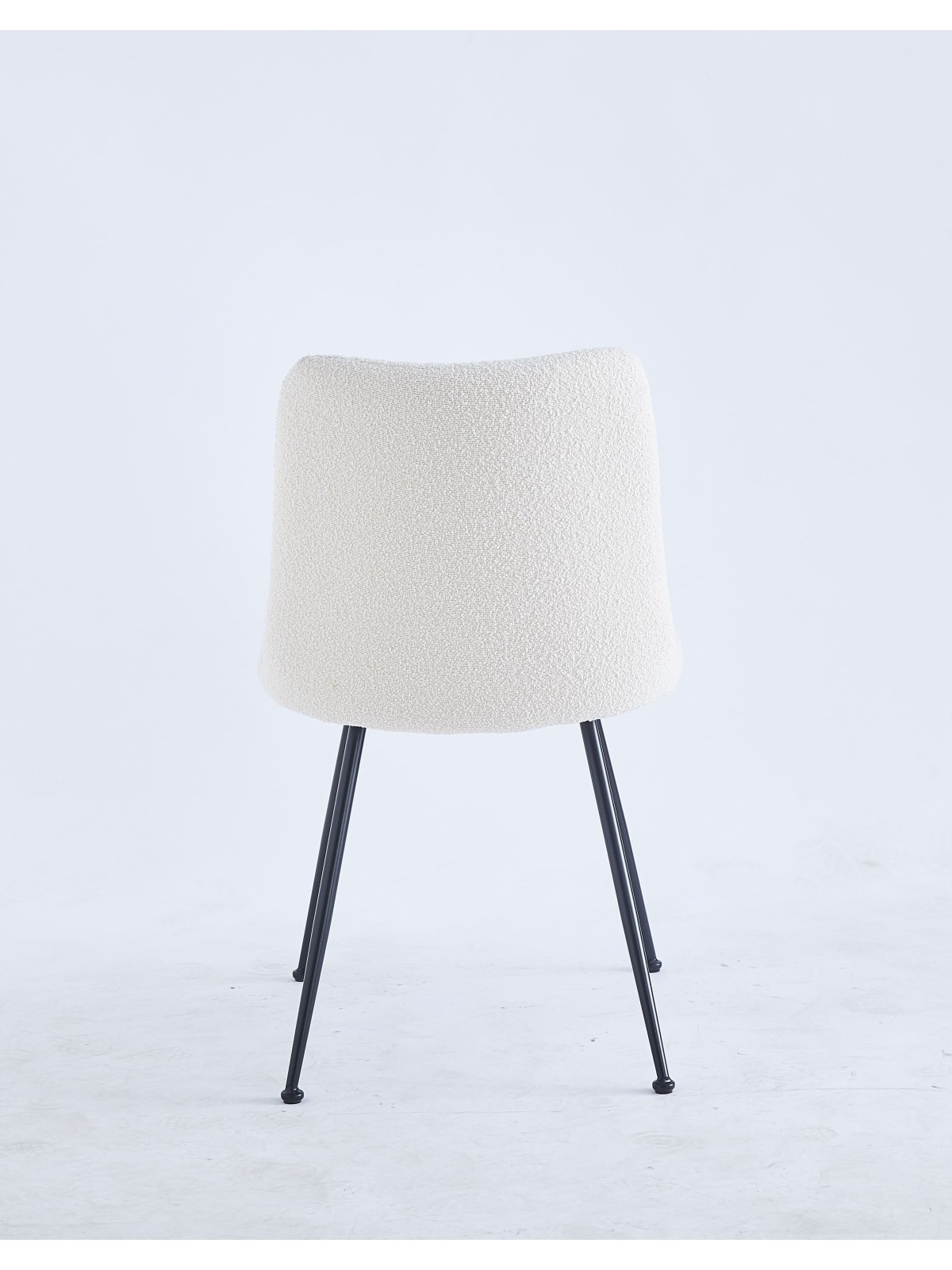 Chaise de Salle à Manger Moderne | Chaise Bouclée Minimaliste en Cr...