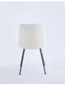 Chaise de Salle à Manger Moderne | Chaise Bouclée Minimaliste en Cr...